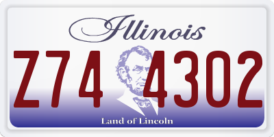IL license plate Z744302
