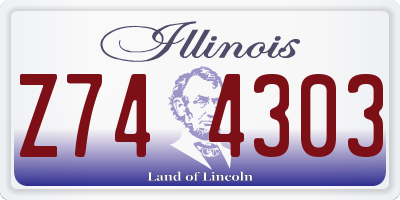 IL license plate Z744303