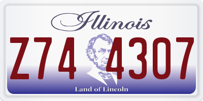IL license plate Z744307