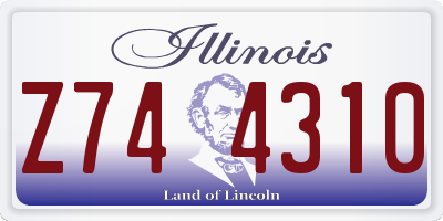 IL license plate Z744310