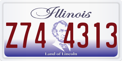 IL license plate Z744313