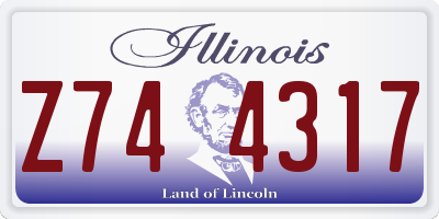 IL license plate Z744317