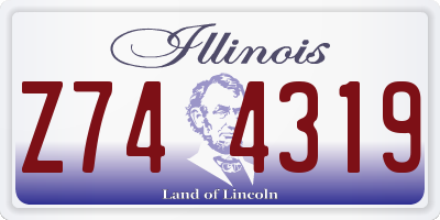 IL license plate Z744319