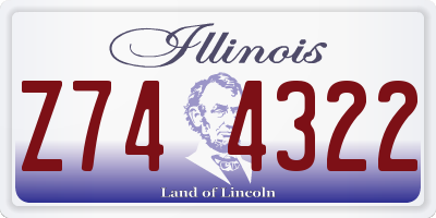IL license plate Z744322