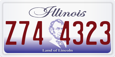 IL license plate Z744323