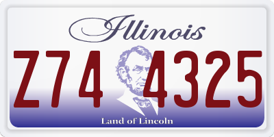 IL license plate Z744325