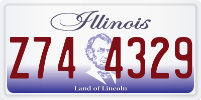 IL license plate Z744329