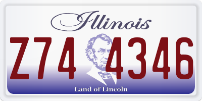 IL license plate Z744346