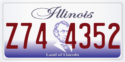 IL license plate Z744352