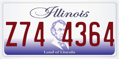 IL license plate Z744364