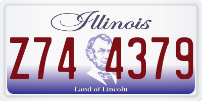 IL license plate Z744379