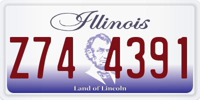 IL license plate Z744391