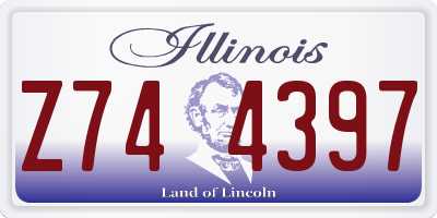 IL license plate Z744397