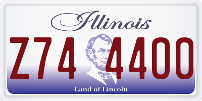 IL license plate Z744400