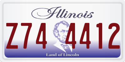 IL license plate Z744412