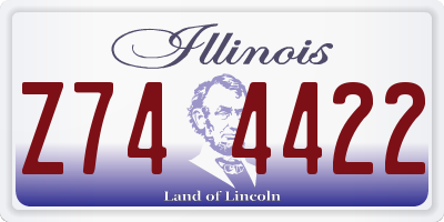IL license plate Z744422