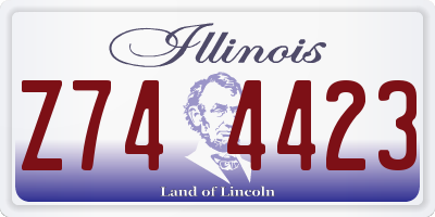 IL license plate Z744423