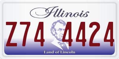 IL license plate Z744424