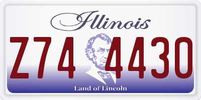 IL license plate Z744430
