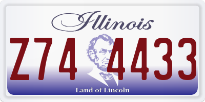 IL license plate Z744433