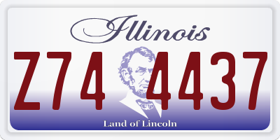 IL license plate Z744437