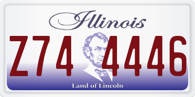IL license plate Z744446