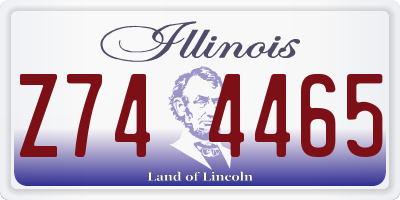 IL license plate Z744465