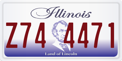 IL license plate Z744471