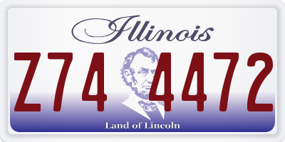 IL license plate Z744472