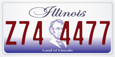 IL license plate Z744477