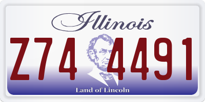 IL license plate Z744491
