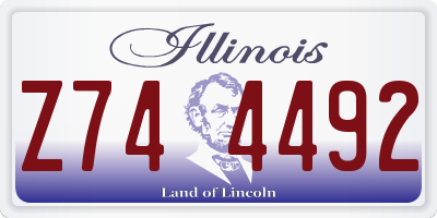 IL license plate Z744492