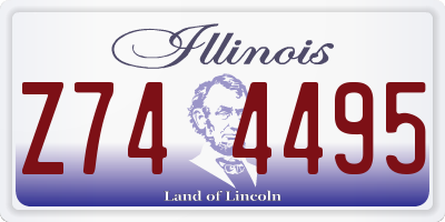 IL license plate Z744495