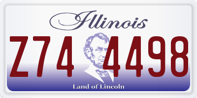 IL license plate Z744498