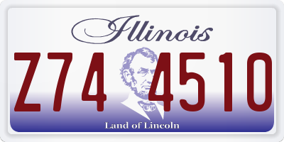 IL license plate Z744510