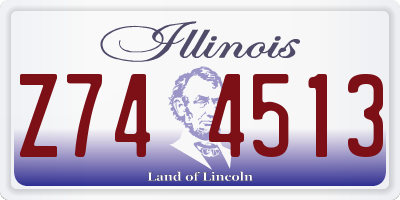 IL license plate Z744513