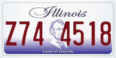 IL license plate Z744518