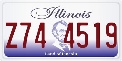 IL license plate Z744519