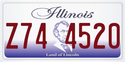 IL license plate Z744520