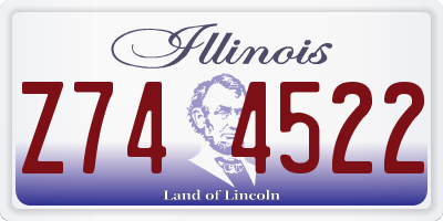 IL license plate Z744522