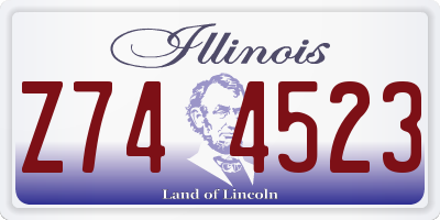 IL license plate Z744523
