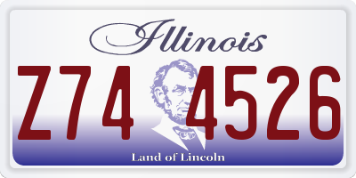 IL license plate Z744526