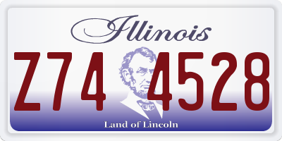 IL license plate Z744528