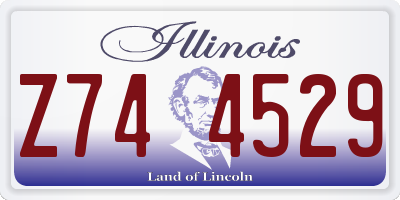 IL license plate Z744529