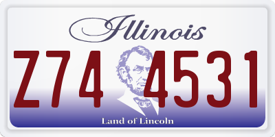 IL license plate Z744531