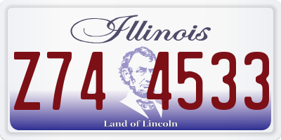 IL license plate Z744533