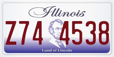 IL license plate Z744538
