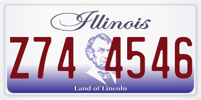 IL license plate Z744546