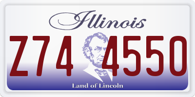 IL license plate Z744550