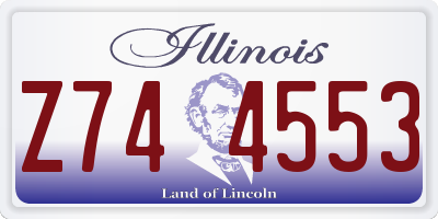 IL license plate Z744553